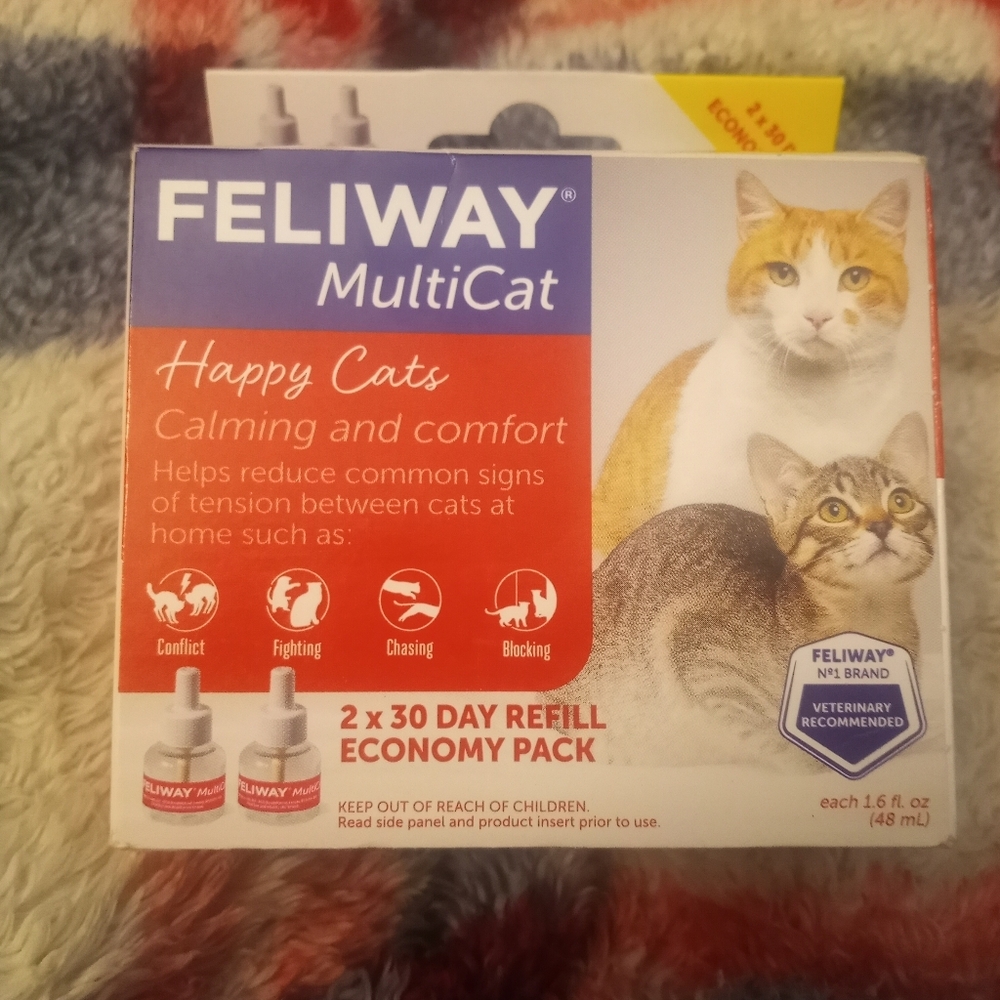 NWOT NIP Feliway MultiCat Calming Refill Pack